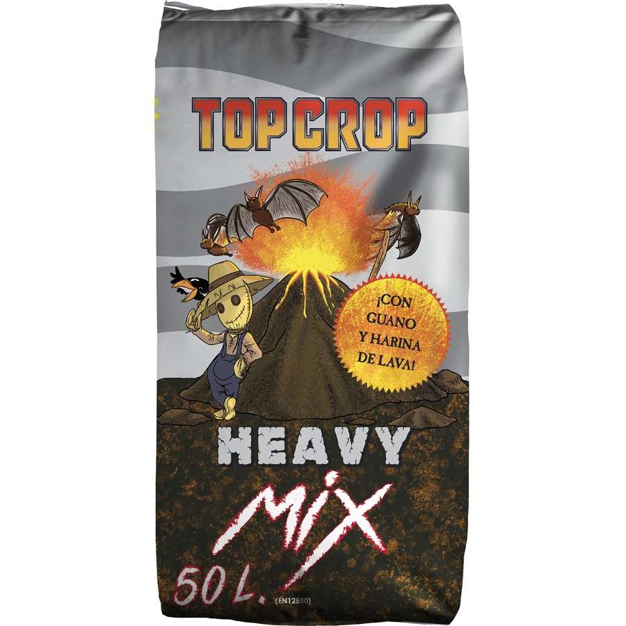 Heavy Mix 50L de Top Crop - Sustrato Enriquecido para Plantas Exigentes