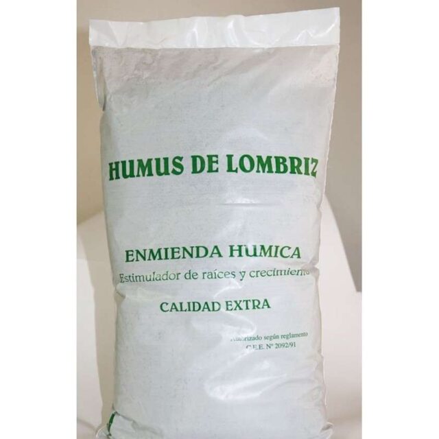Humus de lombriz enmienda húmica