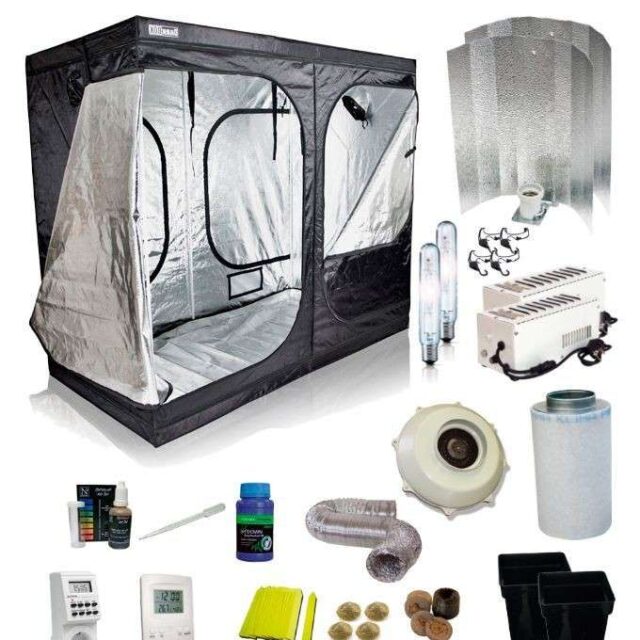 Pack de cultivo profesional HPS 2x600W con armario