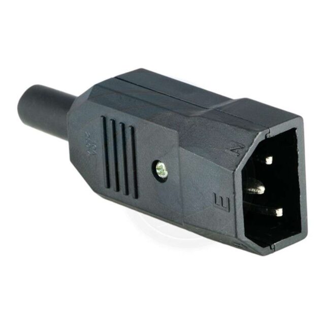 Conector Trip Macho C14 para Conexiones Eléctricas de Cultivo