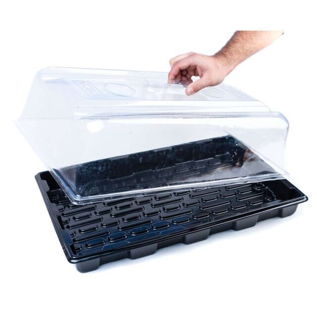 Invernadero propagador para jiffys y plugs 39x59x21cm