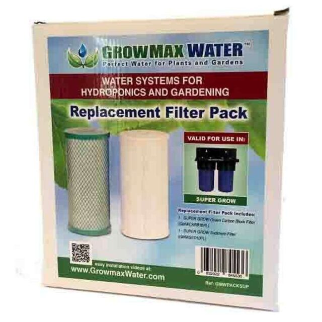 Pack de Filtros de Recambio para Filtro Super Grow Growmax Water