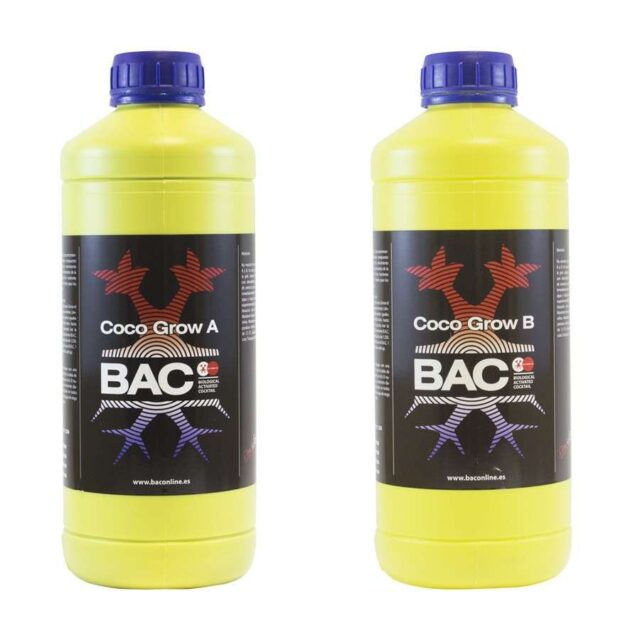 Coco A+B Grow de B.A.C. Fertilizante para Crecimiento en Cultivos de Coco