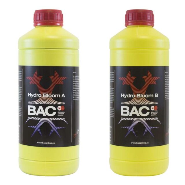 Hydro Bloom A+B de B.A.C. Fertilizante para Floración Hidropónica