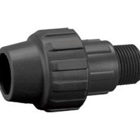 Enlace Rosca Macho 25mm x 1" para Sistemas de Riego