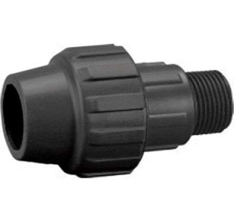 Enlace Rosca Macho 25mm x 1" para Sistemas de Riego