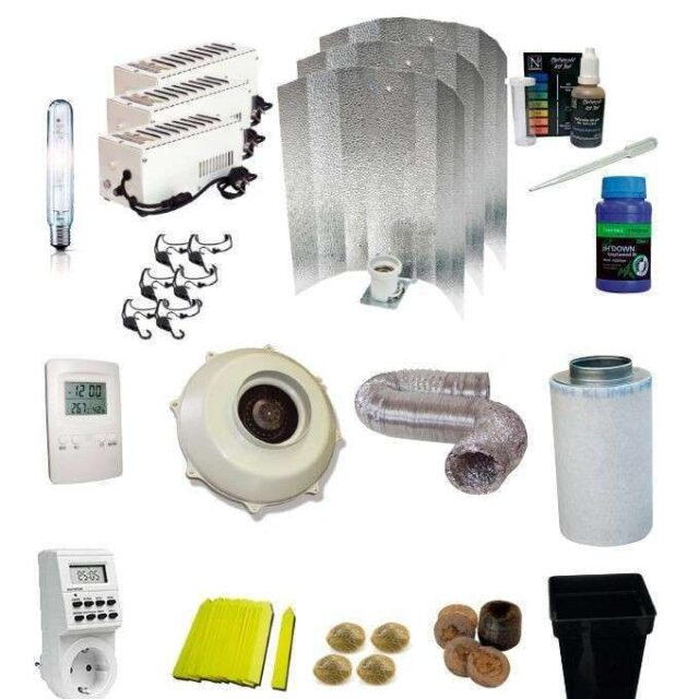 Kit de cultivo interior sin armario 3x600W