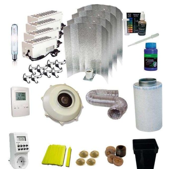 Kit de cultivo interior sin armario 4x600W