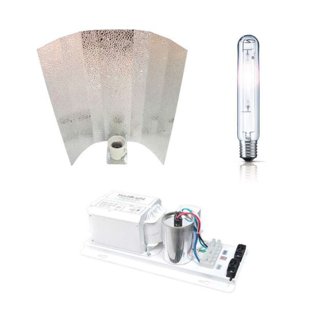Kit de iluminación 600W Hortilight abierto