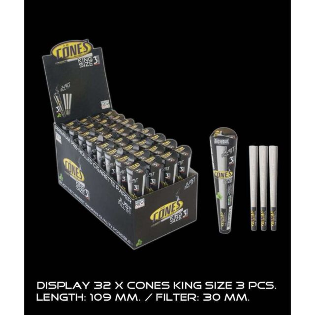 Papel en cono Cones King Size 3u. display 32