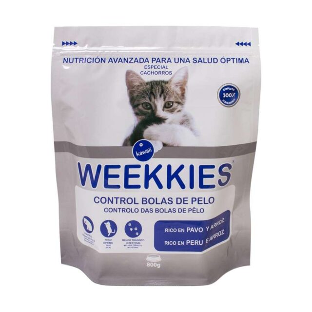 Bolsa ocultación pienso de gatos Weekkies 800g