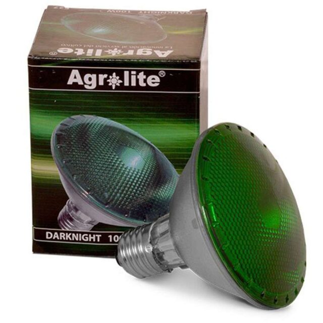 Bombilla Verde Agrolite 100W Dark Night para Cultivos