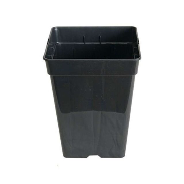 Maceta Cuadrada Negra desde 3L hasta 20L para Cultivo Interior