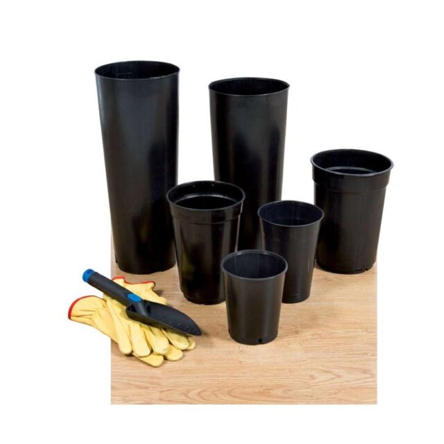 Maceta Tubular Negra de VDL desde 1,4L hasta 7L para Cultivos de Interior