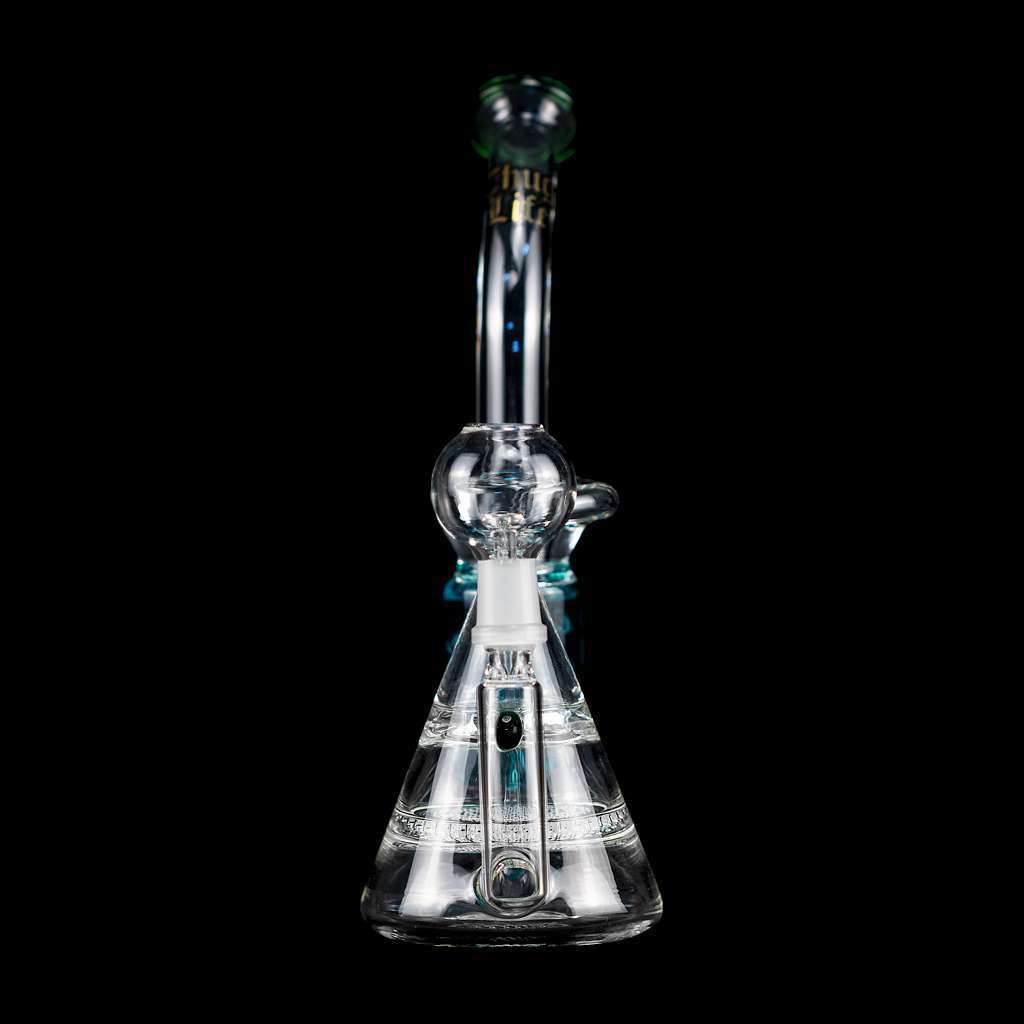 Bong cristal Oiler 21cm Thug Life Cónico líquido refrigerante azul