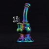 Bong Oiler 20cm Tornasol Helechos con Banger en Cuarzo