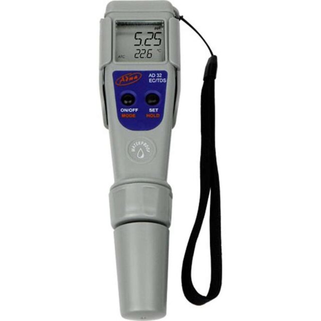 Medidor de EC Impermeable AD32 Adwa para Control de Electroconductividad