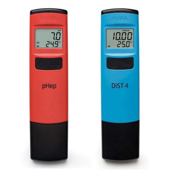 Kit de Medidores de pH y EC HI98107 y HI98304 Hanna  para Cultivos