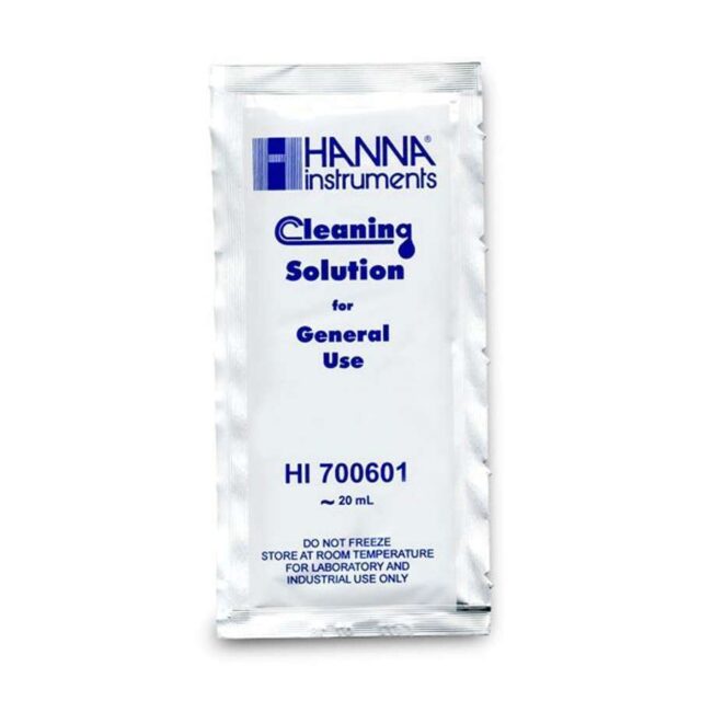 Solución de Limpieza de Medidor de pH y/o EC Hanna Sobre 20ml