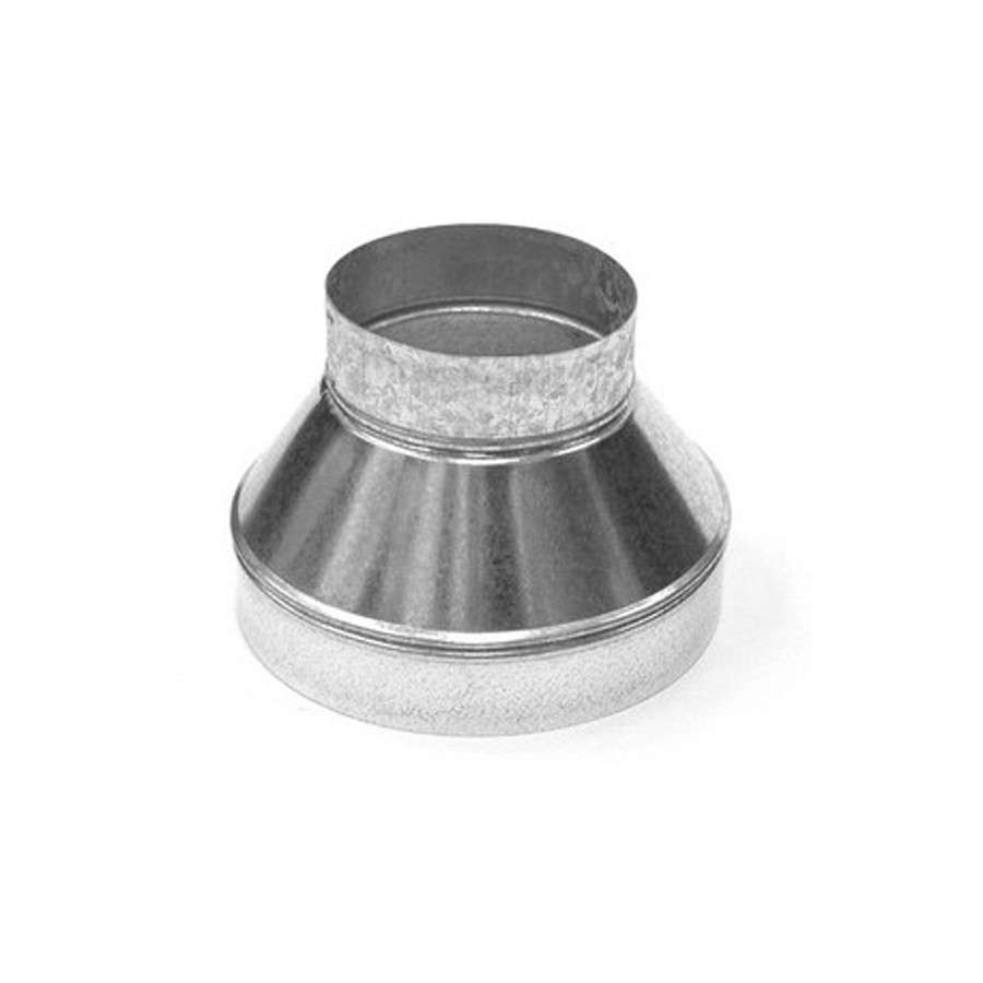 Acople de Reducción de Metal para Conductos de Ventilación