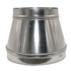 Acople de Reducción de Metal para Conductos de Ventilación