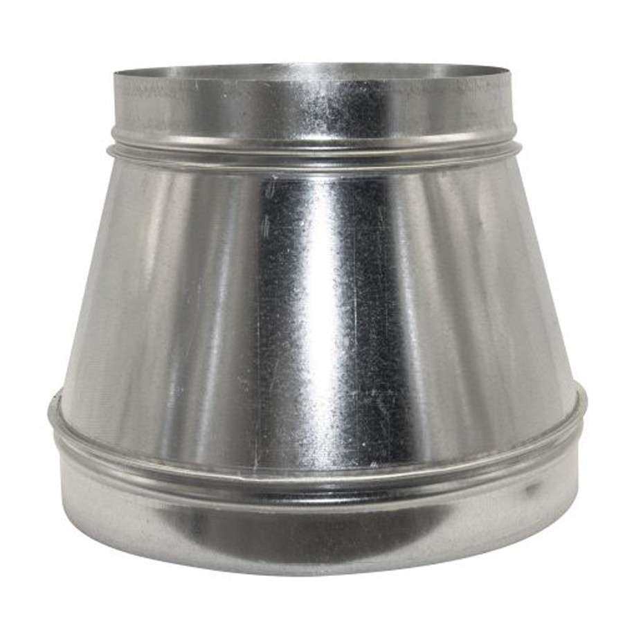 Acople de Reducción de Metal para Conductos de Ventilación