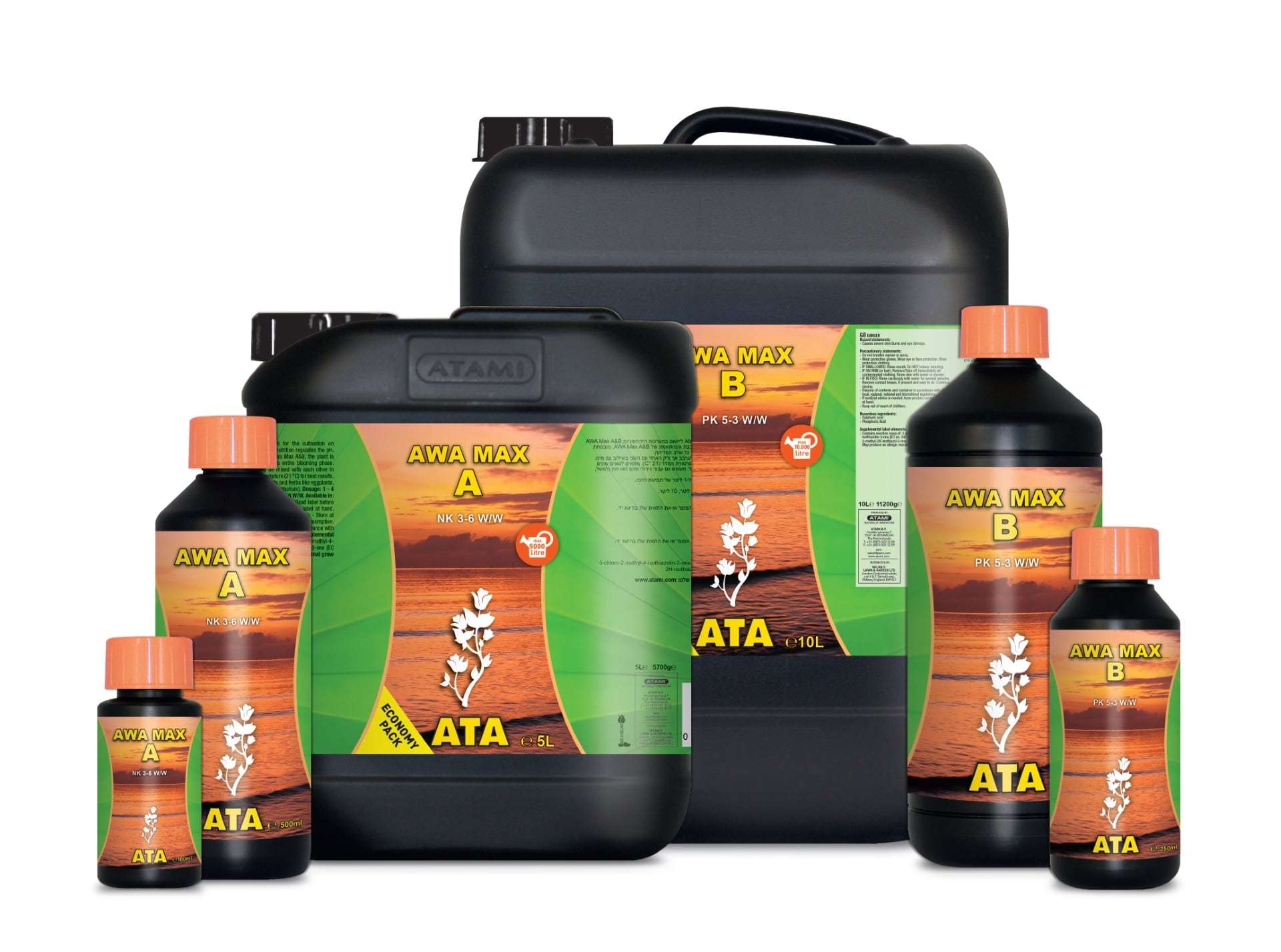 AWA Max A+B de ATA Atami Fertilizante para Floración Hidropónico