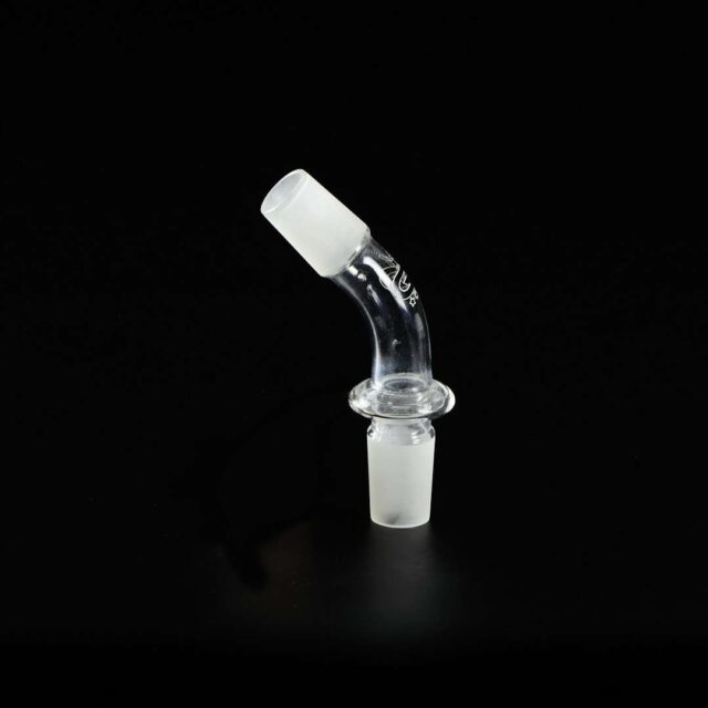 Adaptador de cristal curvo Macho 18mm - Macho 18mm