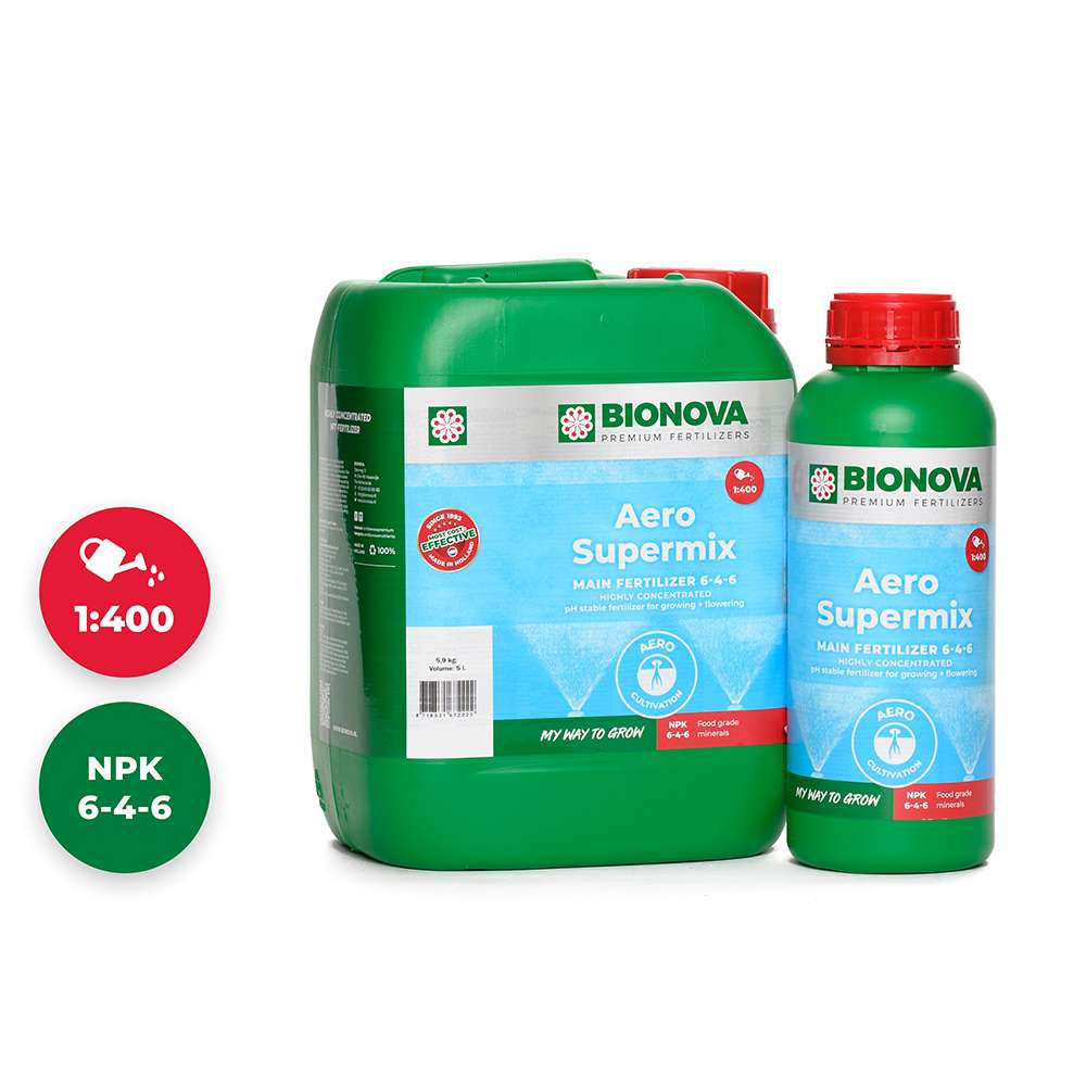 Aero Supermix de Bionova Fertilizante para Hidroponía
