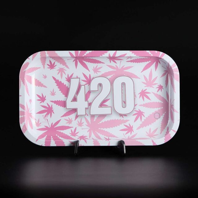 Bandeja para liar mediana 420 Rosa