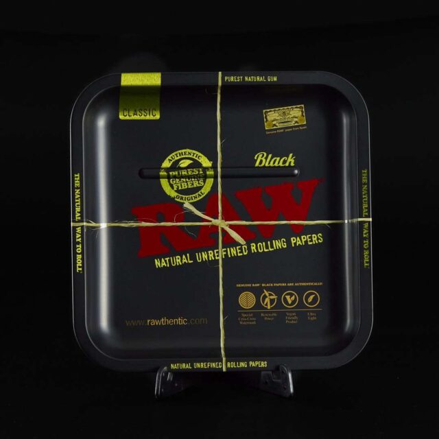 Bandeja para liar cuadrada Raw Black Classic