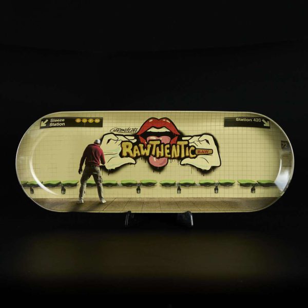 Bandeja para liar Skate Raw Subway
