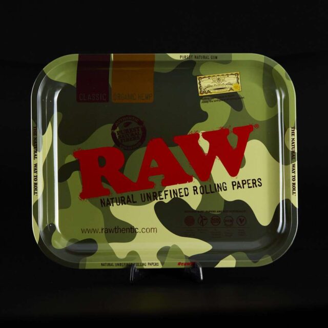 Bandeja para liar grande Raw Camo militar