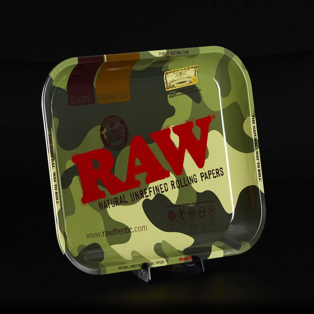 Bandeja para liar grande Raw Camo militar