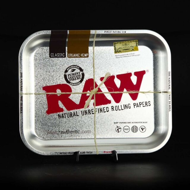 Bandeja para liar grande Raw Silver