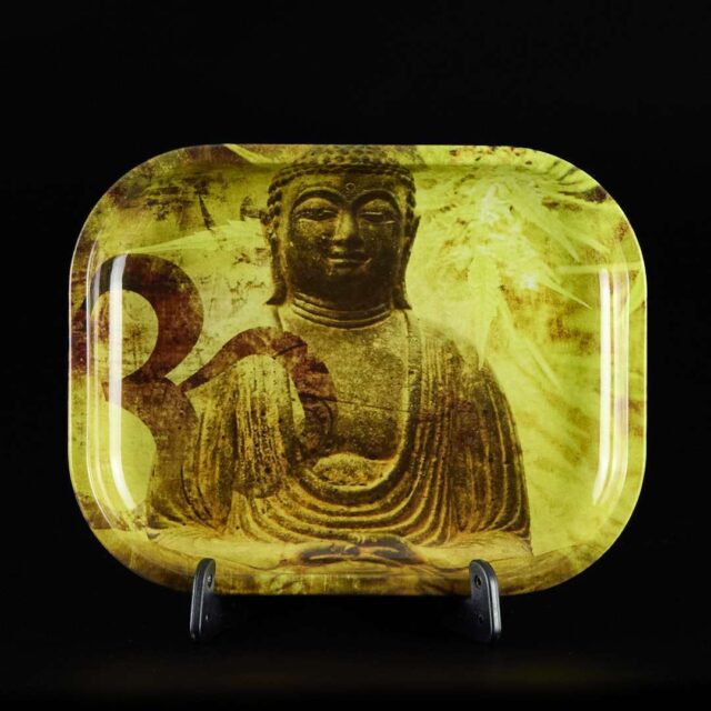 Bandeja para liar pequeña Gold Buddha
