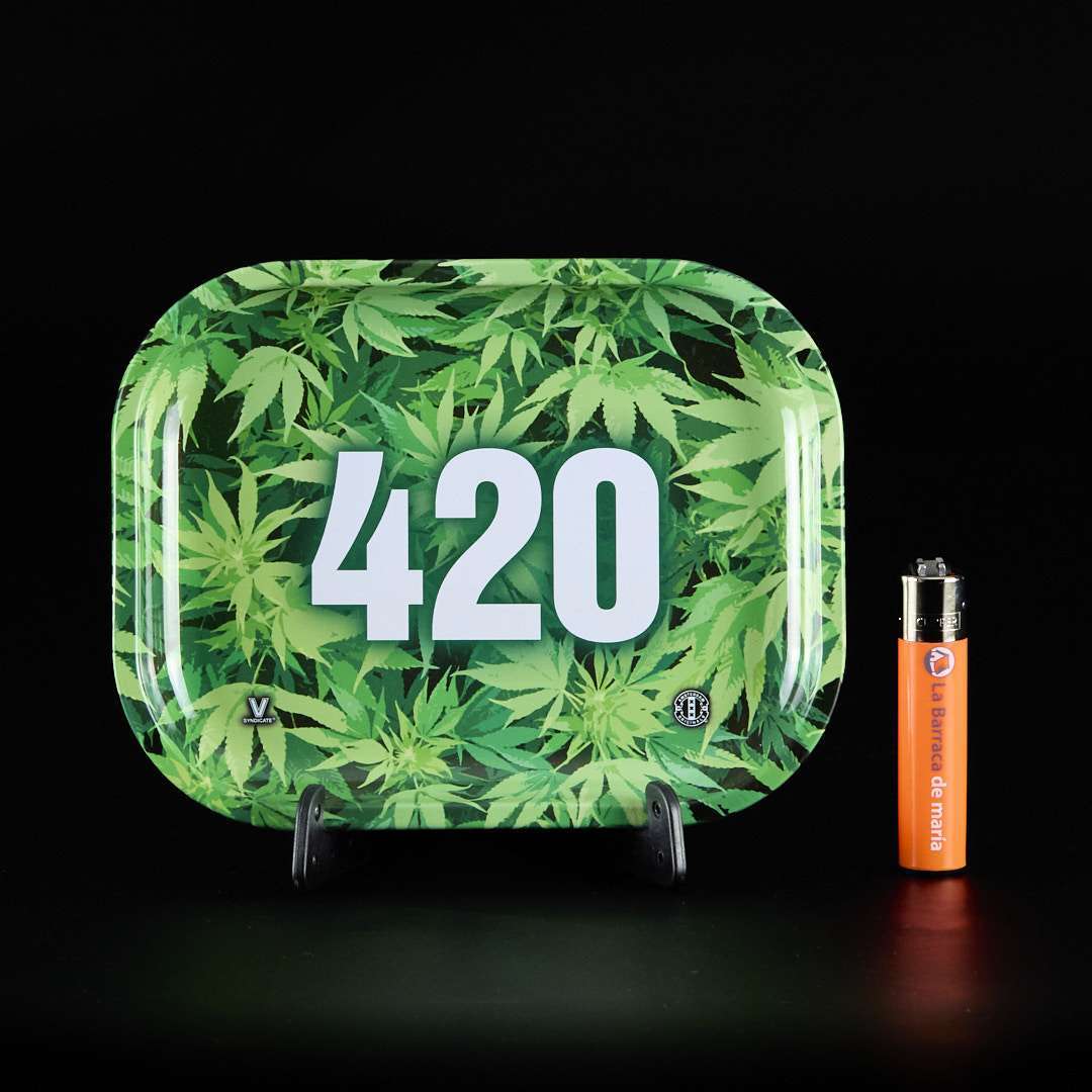 Bandeja para liar pequeña 420 Verde