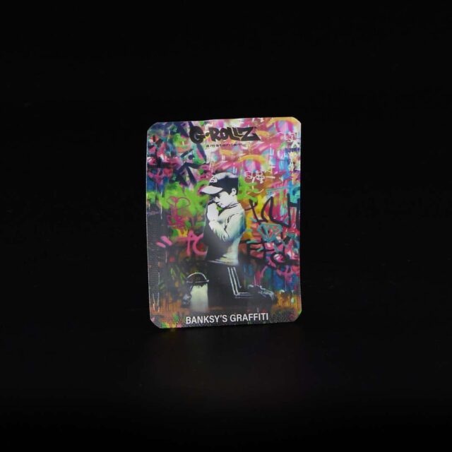 Bolsa de aluminio metalizado anti-olor - Banksy's Graffiti - Praying Kid - 65x85mm