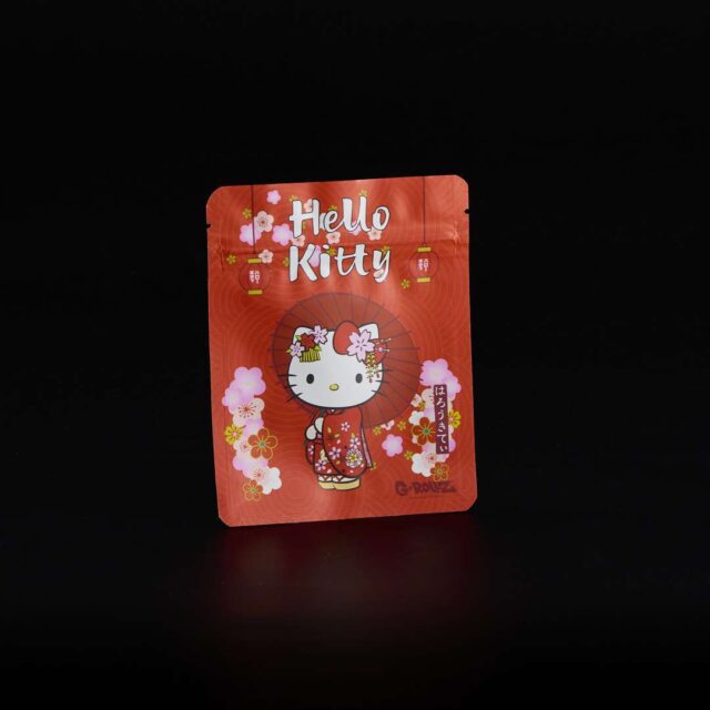 Bolsa de aluminio metalizado anti-olor - Hello Kitty - Geisha Roja - 100x125mm