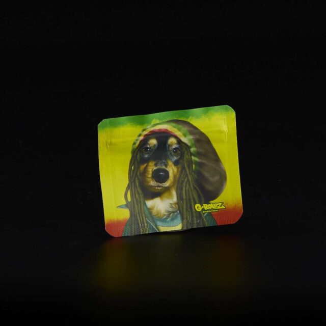 Bolsa de aluminio metalizado anti-olor - Rasta Dog - 70x60mm