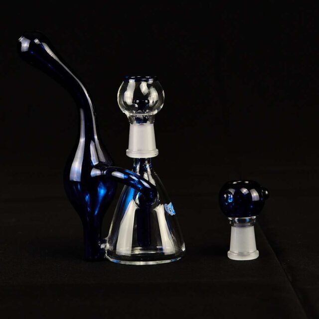 Bong Oiler 15cm Bubbler Pera azul