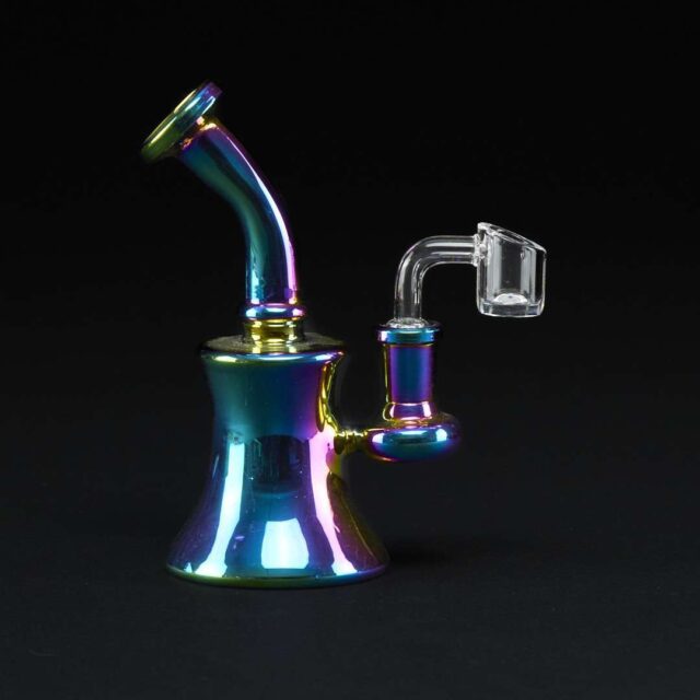 Bong Oiler 15cm Tornasol Banger Cuarzo para extracciones