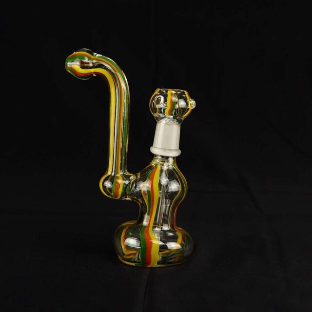Bong Oiler 18cm Rasta inclinado