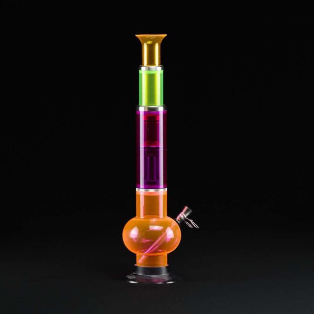 Bong acrilico 50 cm Telescopico - Naranja