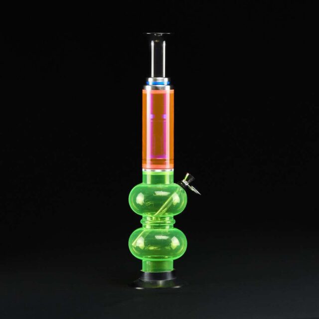 Bong acrílico 50cm telescópico doble burbuja