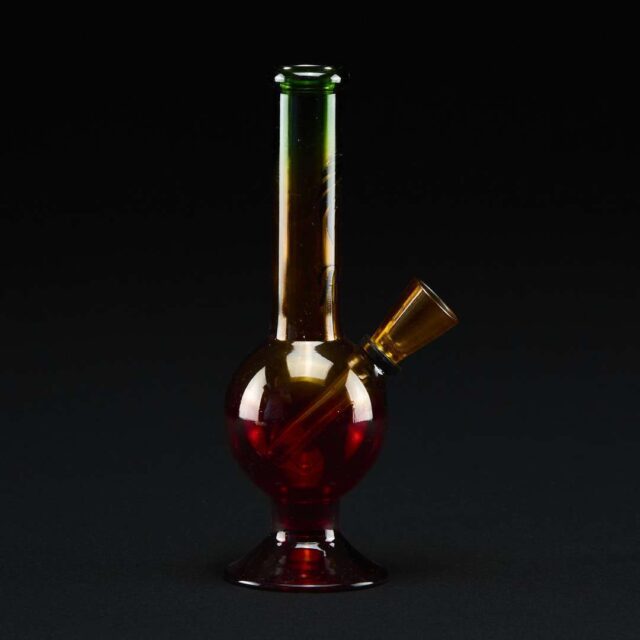 Bong cristal 16cm Rasta pie copa