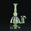 Bong cristal 21cm Narrow Green Moon