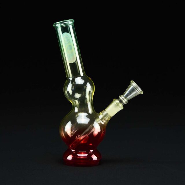 Bong cristal 23cm 4:20 Rasta Fluor