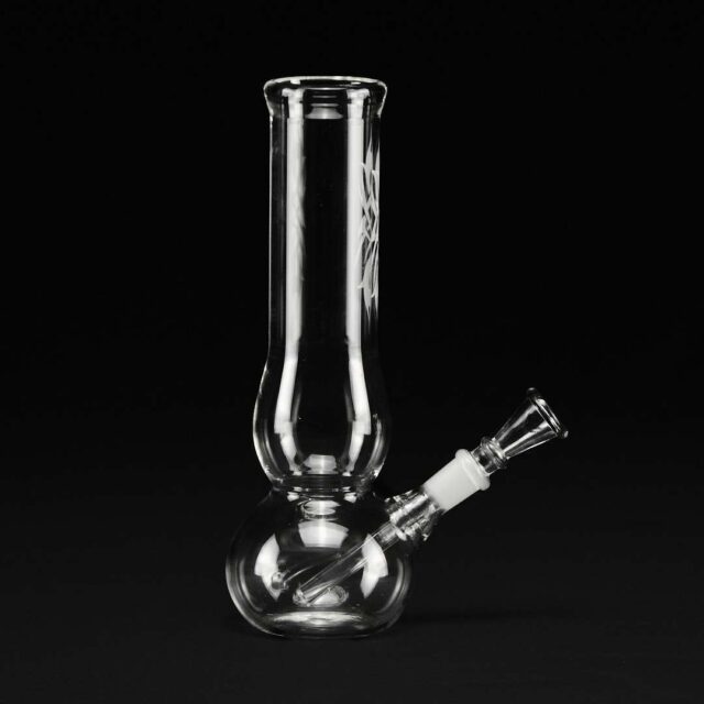 Bong cristal 23 cm Tribal blanco para hielo