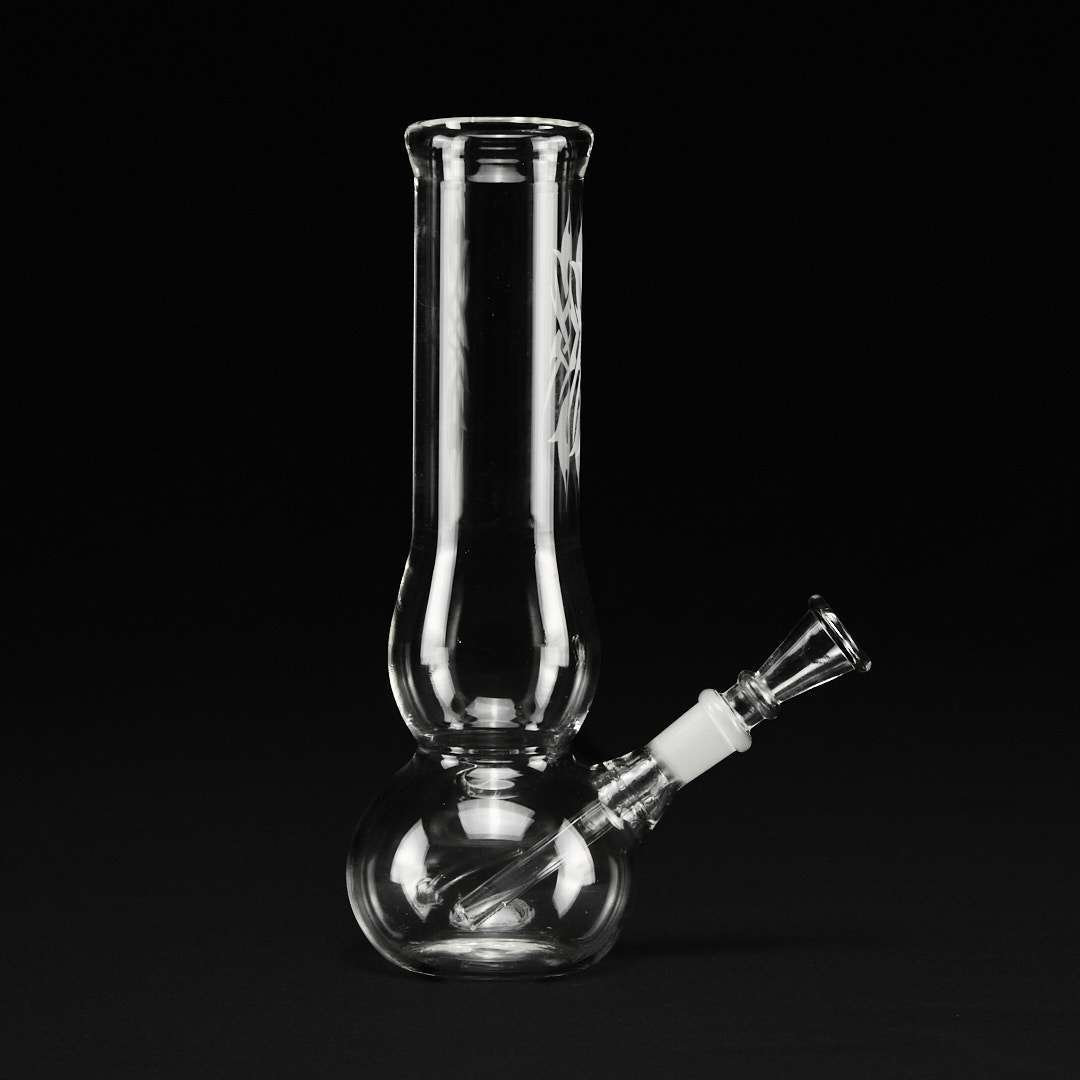 Bong cristal 23 cm Tribal blanco para hielo